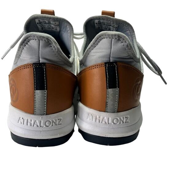 Athalonz EnVe Sneakers Mens 9 Performance Spikeless Golf Shoes White Tan Lace Up - Picture 5 of 14